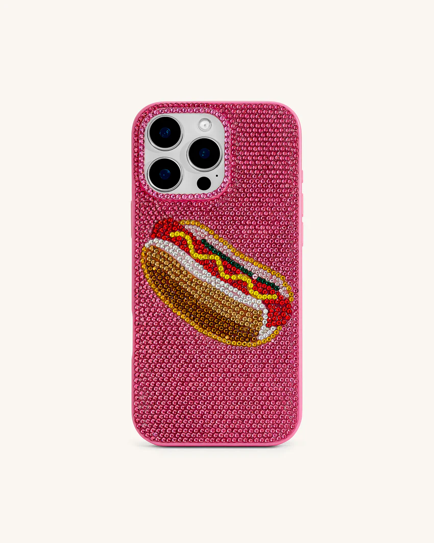 Hot Dog iPhone Case - Multicolor Pink