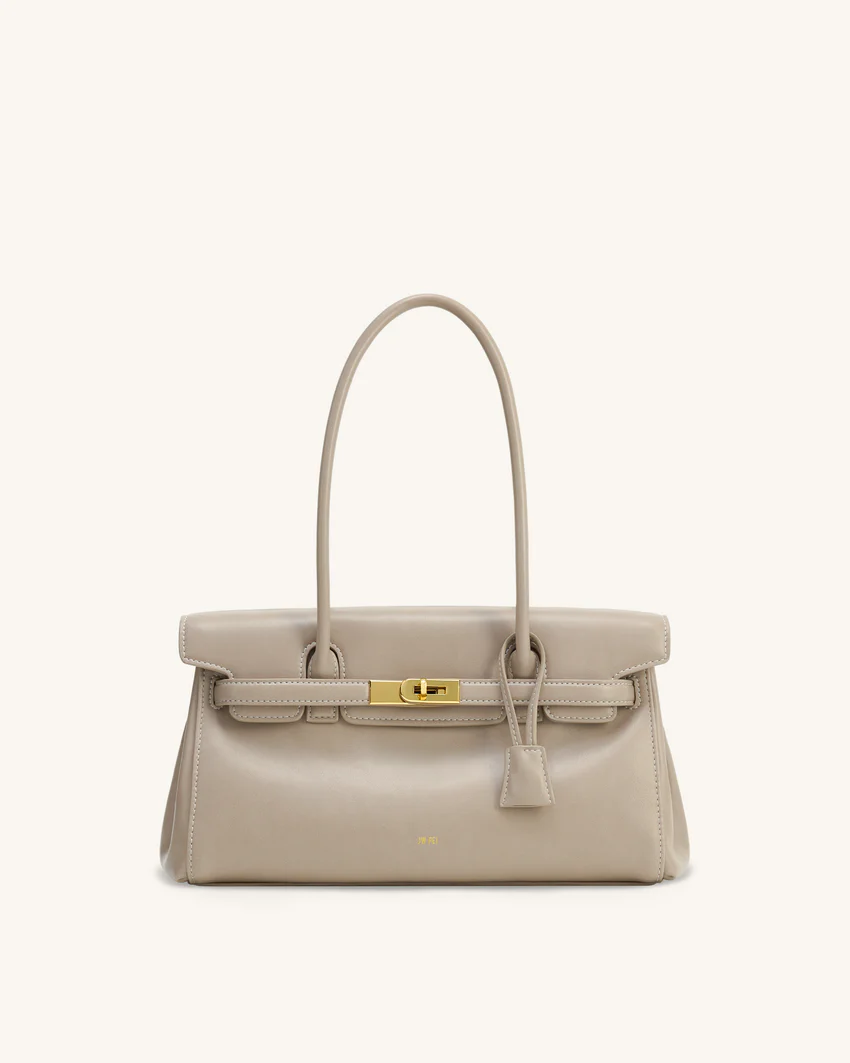 Yara Shoulder Bag - Gray Apricot