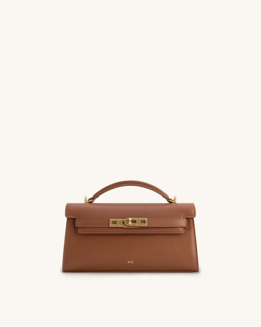 Noor Top Handle Bag - Brown