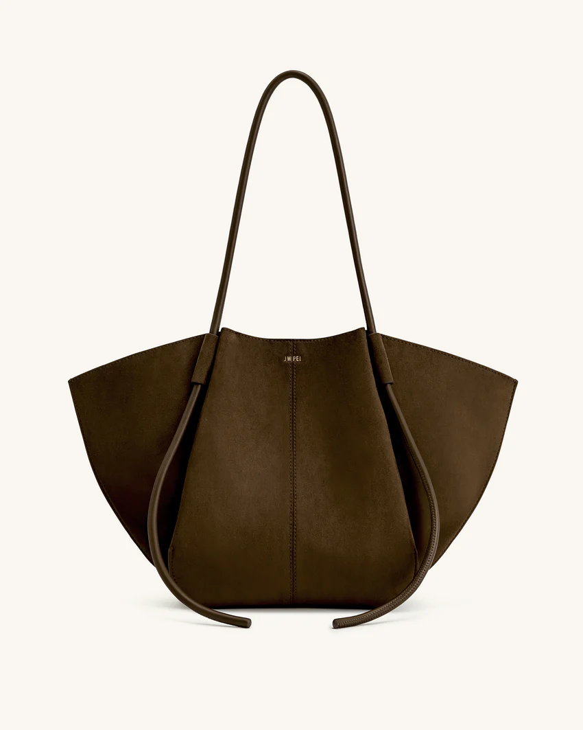Nala Wide Tote Bag - Mocha Brown