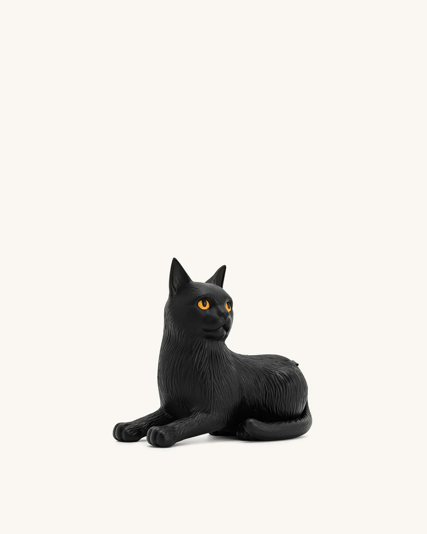 Hedy Black Cat Clutch - Black