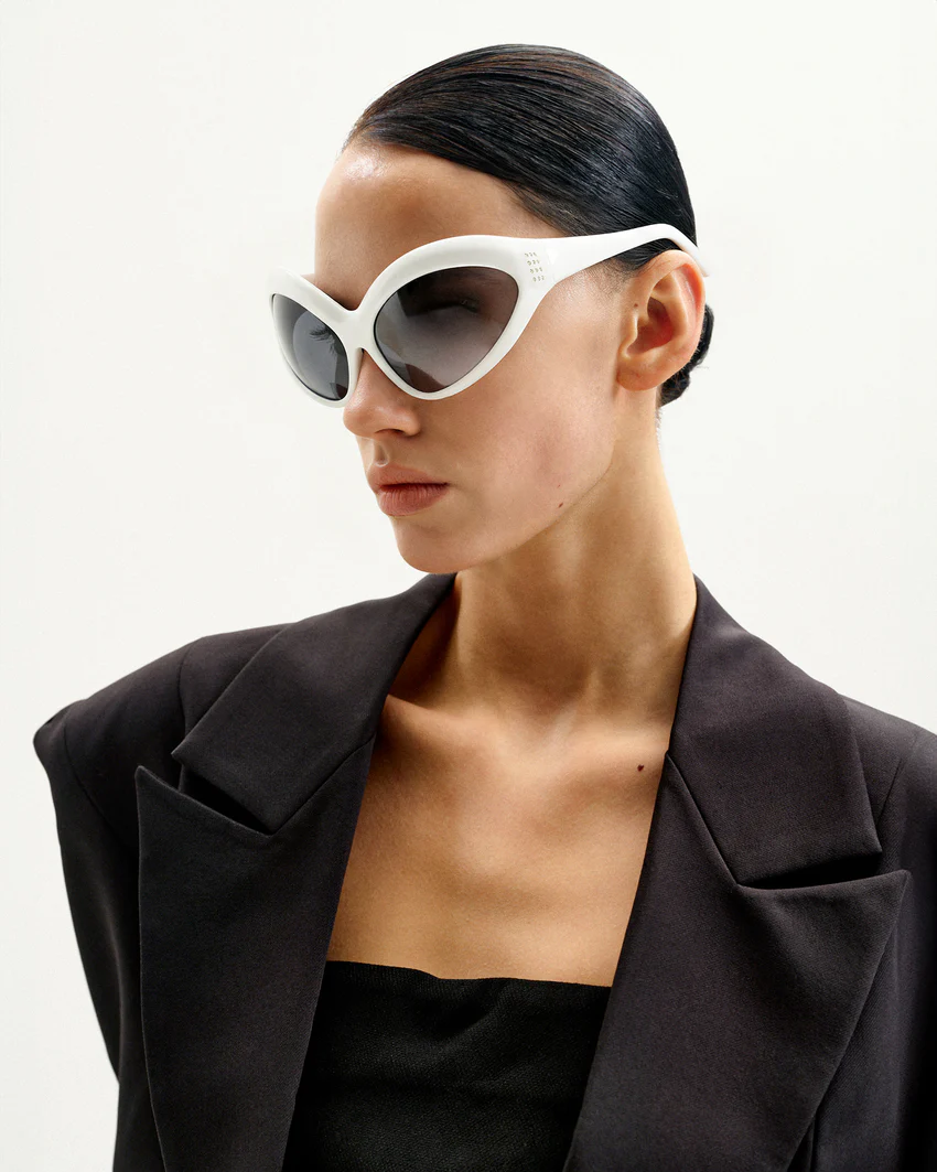 Quorra Cateye Sunglasses - White