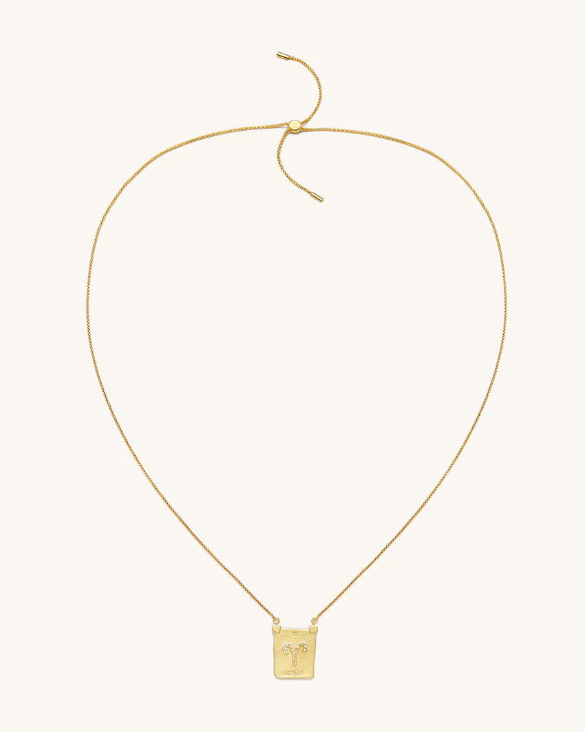 Zodiac Pendant Necklace - 18ct Gold Plated