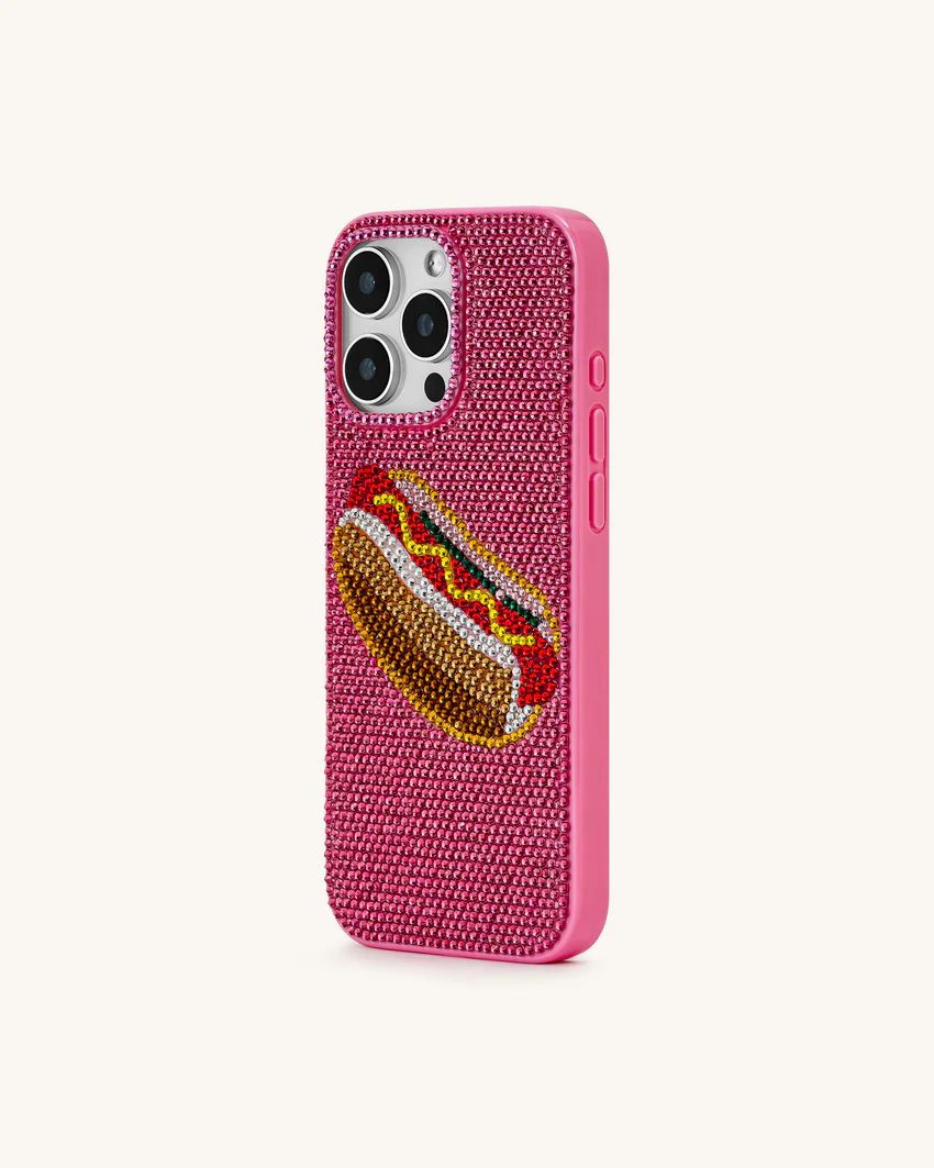 Hot Dog iPhone Case - Multicolor Pink