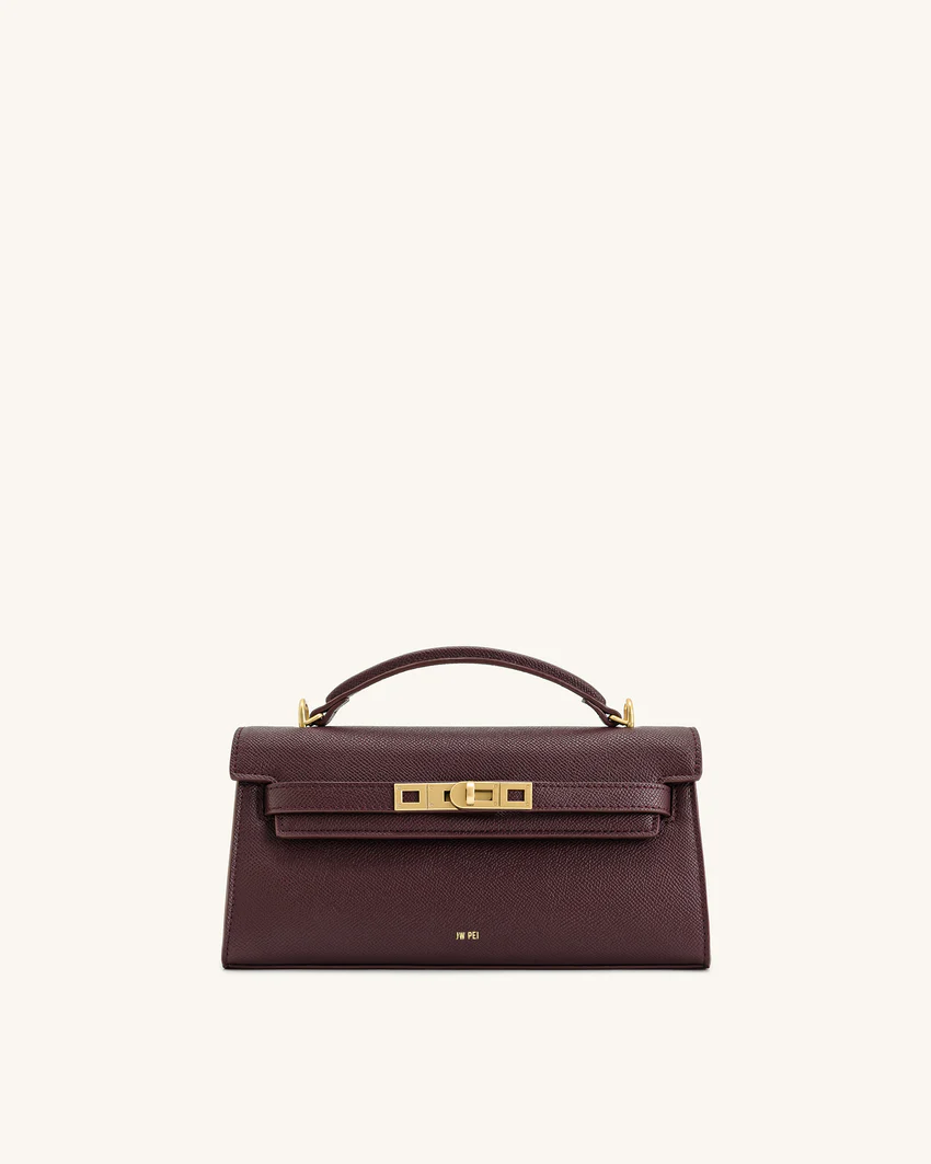 Noor Top Handle Bag - Deep Burgundy