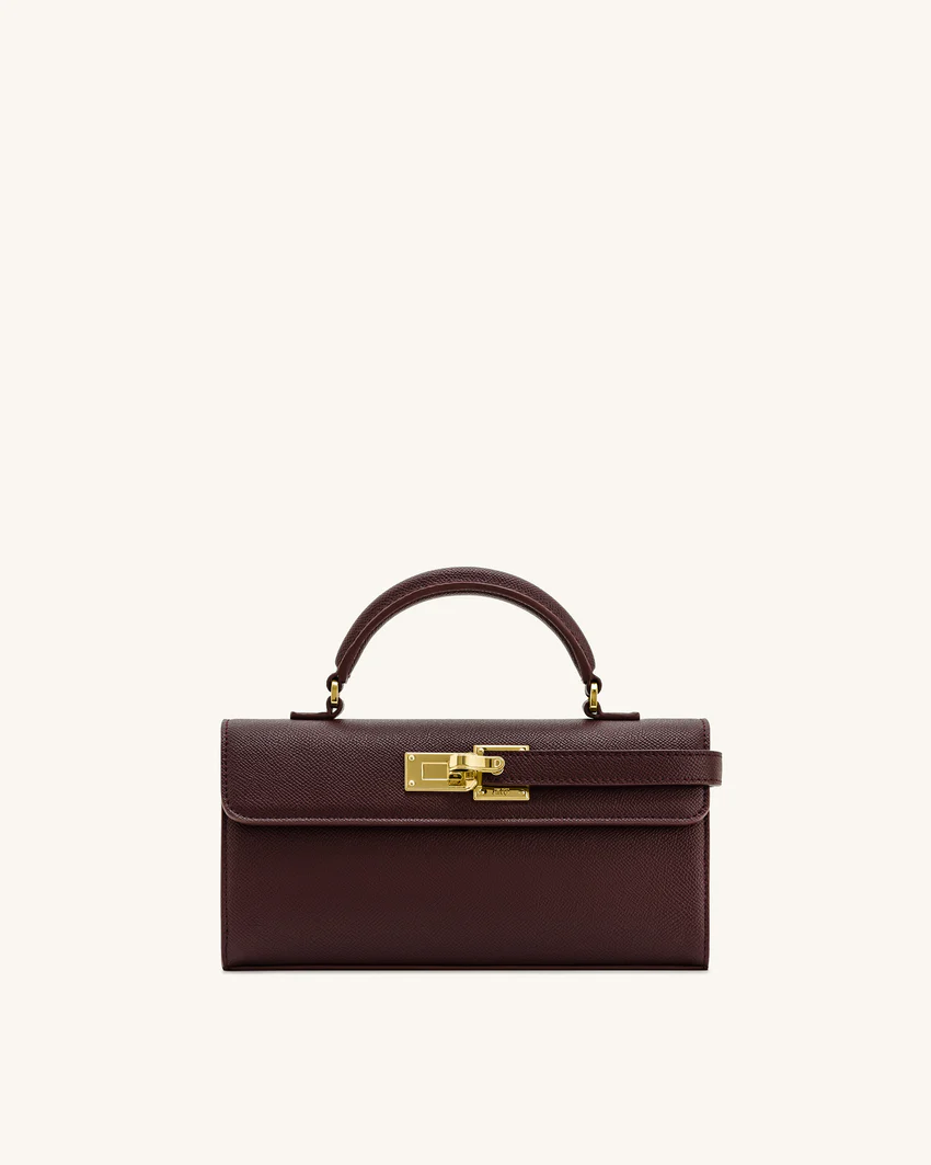 Keyla Top Handle Bag - Deep Burgundy