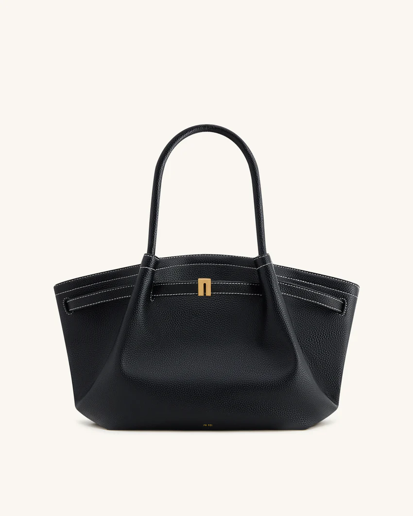 Hana Medium Tote Bag - Black
