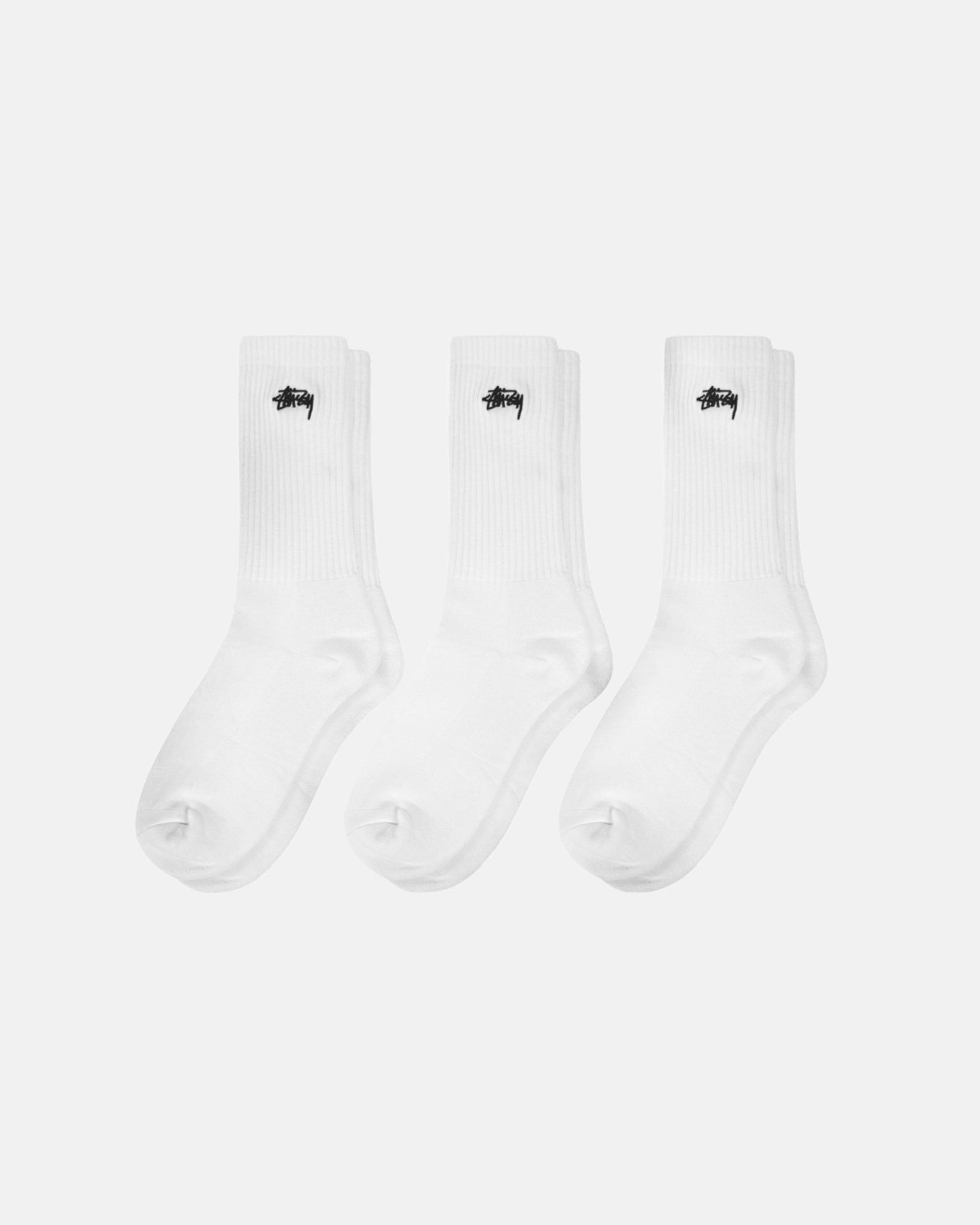 STOCK CREW SOCKS- 3 PACK