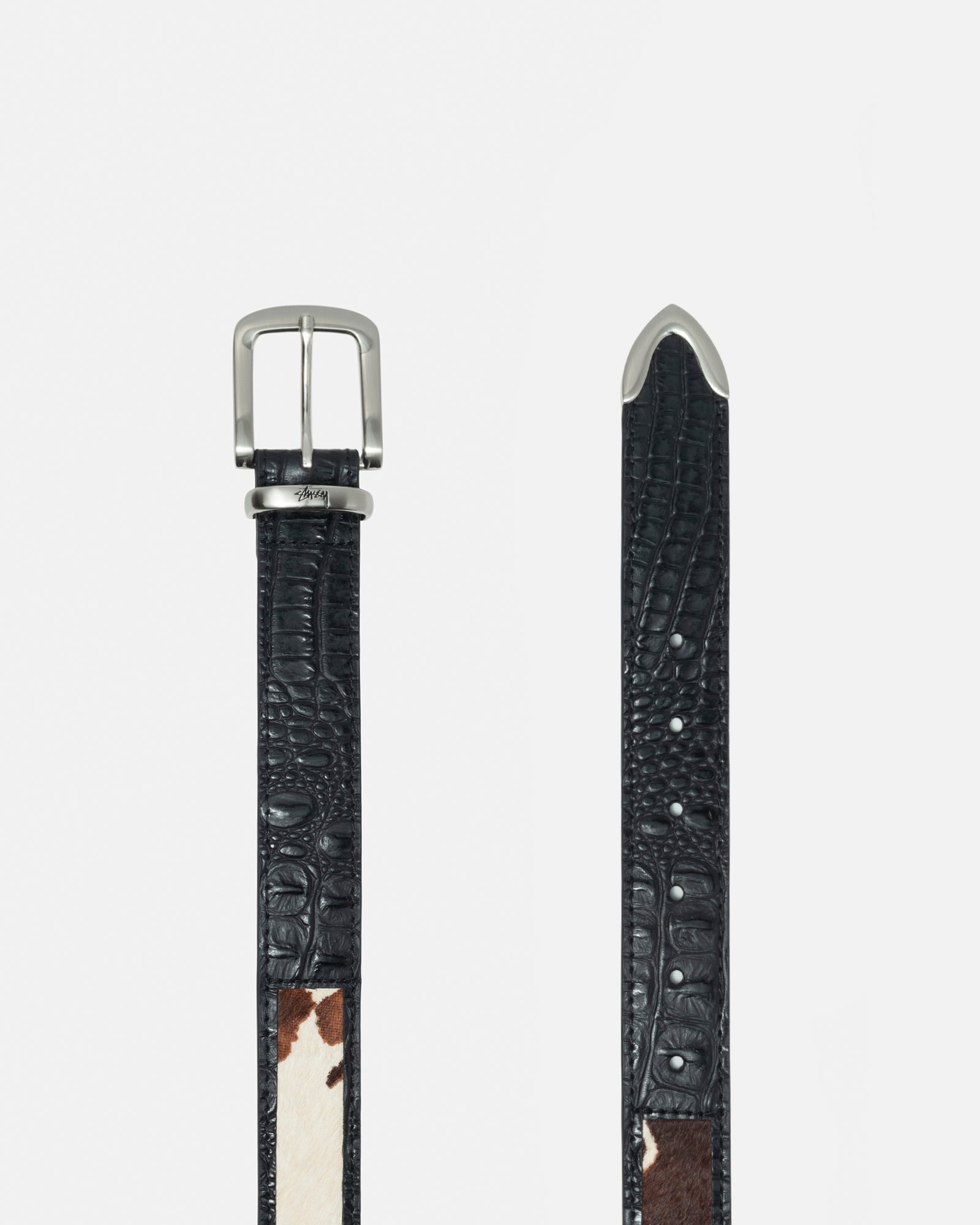 LEATHER OVERLAY BELT