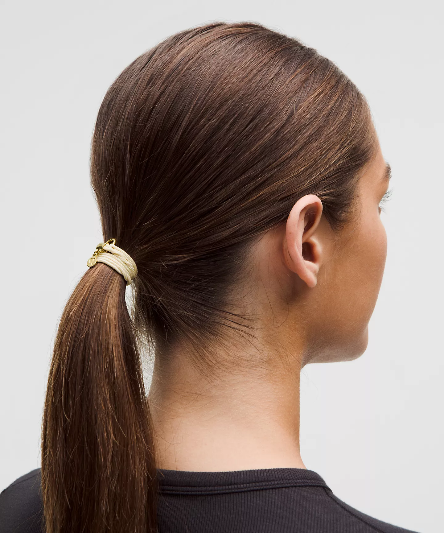 Logo Charm Hair Ties 3 Pack