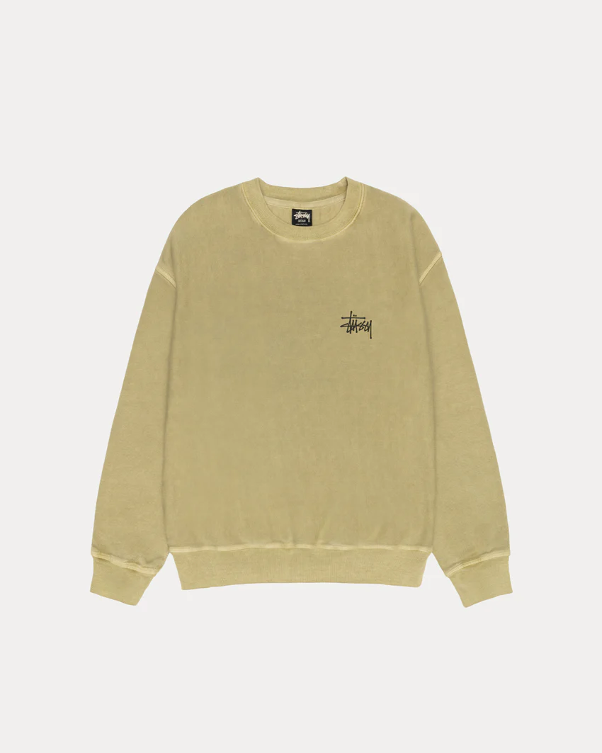 BASIC STÜSSY CREW PIGMENT DYED