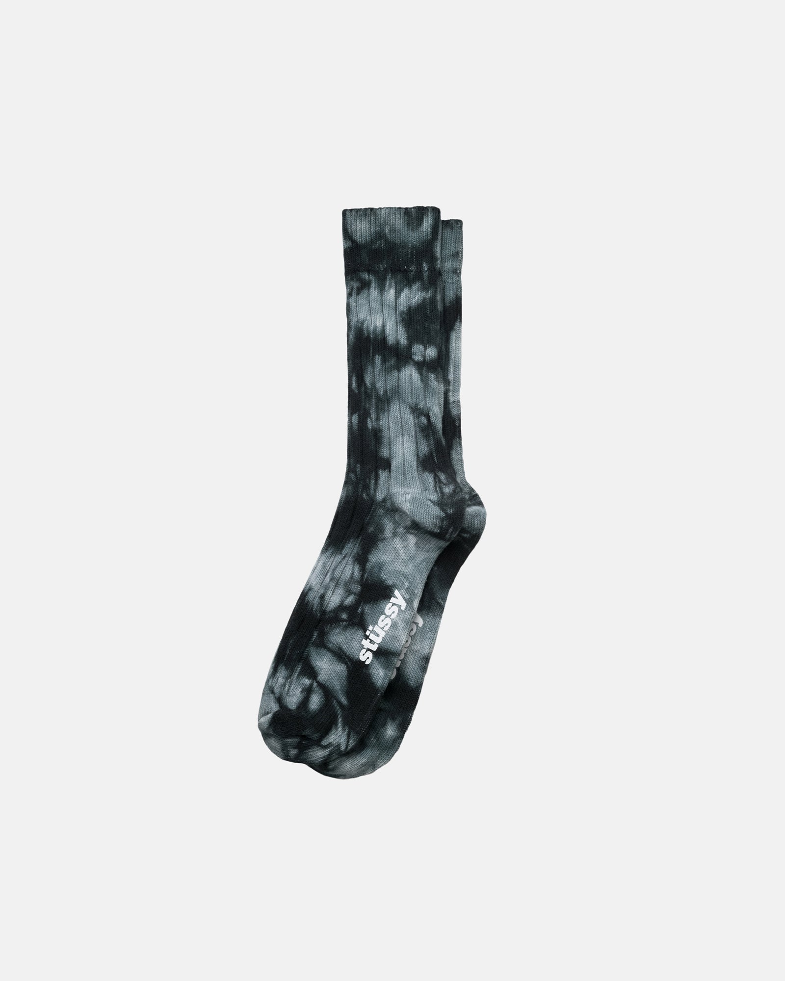 DYED RIBBED CREW SOCKS